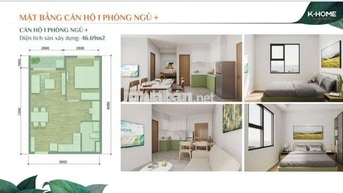 Căn hộ cao cấp 47m2 1PN - K Home New City - Thủ Dầu Một, Bình Dương