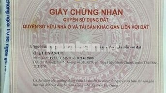 Nhà mặt tiền số 5 đường 38, Hiệp Bình Chánh