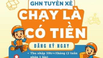 TÌM KIẾM SHIPPER KHU VỰC ĐƠN DƯƠNG THU NHẬP ỔN ĐỊNH 20TR/THÁNG