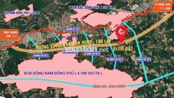 🔥 Đất mặt tiền đường 32m – Xã Tân Lợi, Đồng Phú – chỉ 490tr 🔥