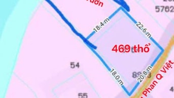 970m2 có 469m2 thổ, 2MT, 1MT đường,1MT sông Ông Hiếu, Đông Thạnh,CG