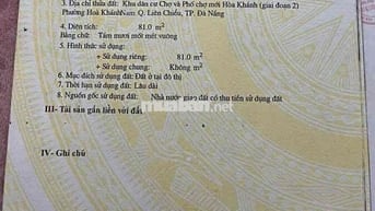 Nhà cấp4, 81m2 Đặng Tất-gần chợ Hoà Khánh, siêu thị Metro, ra biển 1km