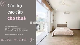 Ban công phòng mới 40m Full nội thất Tách bếp  Hoàng Hoa Thám sân bay.