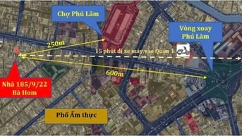 Cho thuê nhà nguyên căn đường Bà Hom, Quận 6 cũ, gần vòng xoay Phú Lâm