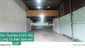 KHO 6×20 GÁC LỬNG _ 3 PHA SẢN XUẤT Đường  VÕ  Văn Vân VL B