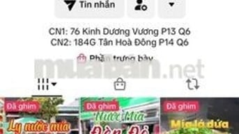 SANG NHƯỢNG CỬA HÀNG NƯỚC MÍA ĐÈN ĐỎ – Q6 GIÁ CHỈ HƠN 100 TRIỆU 🔥