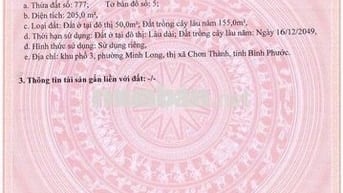 CẦN BÁN ĐẤT NỀN GẦN KCN CHƠN THÀNH