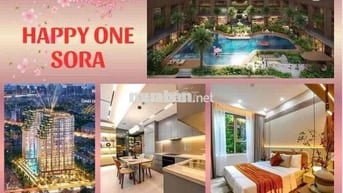 Happy One Sora : 2PN2WC d.tích 69m2, cam kết thuê 120tr, tặng 48th PQL