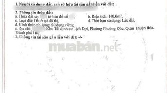 BÁN ĐẤT MẶT TIỀN TRƯỜNG ĐÚC GẦN NGÃ TƯ ÚT TỊCH VỊ TRÍ KINH DOANH TỐT