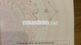 CC BÁN LÔ ĐẤT 780,2M CÓ SẴN XƯỞNG CHO THUÊ 25TR/THÁNG 2MẶT TIỀN