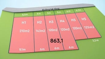 Đất Bảo Thuận 832m2 có sẳn 587m2 thổ cư mt đường bê tông 36m2
