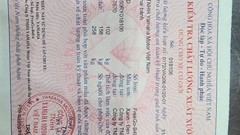 Tìm ""đăng ký kiểm tra chất lượng xuất xưởng"" bị đánh rơi trên đường