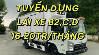 Bình Phước=>Tuyển Phụ Xe Lái Xe B2,C,D Giao Hàng Chuỗi Siêu Thị 20TR