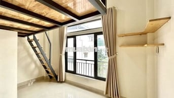NGAY ĐH VĂN HIẾN, BV TÂN PHÚ GÁC LỬNG 25M2 FULL NỘI THẤT MỚI XÂY