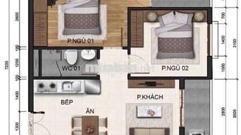 Căn hộ 56m2 2PN Fresca Riverside Chợ đầu mối thủ đức