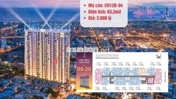 CĂN 2PN TẦNG TRUNG - VIEW THÀNH PHỐ CHỈ 2,6 TỶ SỞ HỮU