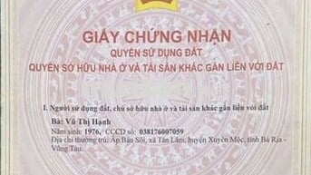 CẦN BÁN 1670M2 ĐẤT BÀU LÂM, XUYÊN MỘC, BRVT