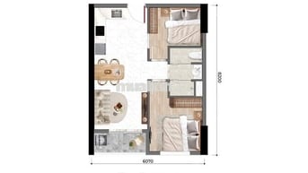 💥 Căn hộ Bcons Dĩ An- 2PN-1wc- 49M2 NGAY Trạm METRO Số 1 Suối Tiên 💥