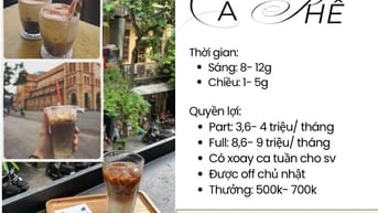 VIỆC LÀM PARTIME/ FULLTIME CHO KHU VỰC BÌNH THẠNH- GÒ VẤP- THỦ ĐỨC