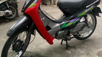 Bán xe Wave SYM 110cc màu xanh, đăng ký đầy đủ, xe đẹp, máy êm ru