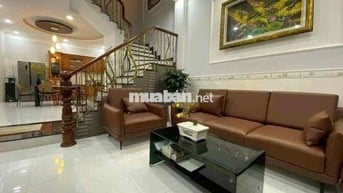 nhà full Nội Thất 3 lầu 4pn 4wc sân thượng, hẻm xe tải