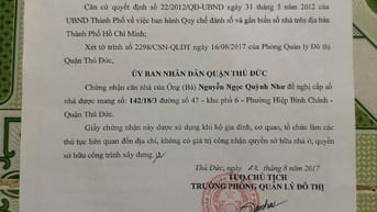Chủ bán nhà 42/18/3 đường số 47 Hiệp bình chánh Thủ Đức
