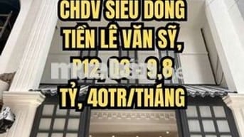 🌟 CHDV SIÊU DÒNG TIỀN LÊ VĂN SỸ, P12, Q3 – 9,8 TỶ, 40TR/THÁNG