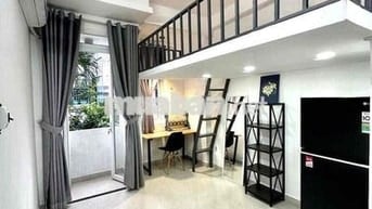 PHÒNG GÁC 28m2 MỚI RA MẮT GẦN ĐẠI HỌC VĂN LANG BAN CÔNG FULL NỘI THẤT