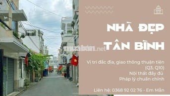Sát mặt tiền Lê Văn Sỹ, 39m2, 2 tầng, full nội thất