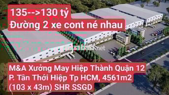 M&A Xưởng May Hiệp Thành Quận 12