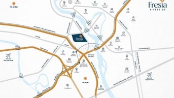 Tháp R3 Fresia Riverside căn 2PN+1WC 51,5m2 giá 1,8-2 tỷ/căn View sông