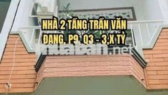 🌟 NHÀ 2 TẦNG TRẦN VĂN ĐANG, P9, Q3 – 3,8 TỶ, DÒNG TIỀN 8TR/THÁNG