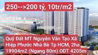 Quỹ Đất Mặt Tiền Nguyễn Văn Tạo Xã Hiệp Phước, Nhà Bè Tp HCM