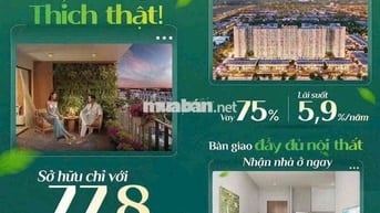 NOXH THỦ DẦU 1 BÌNH DƯƠNG - TP HCM 70m2 gồm 2PN chỉ 1tỷ hơn