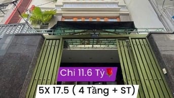 Bán nhà 4 tầng lầu, 107/6 Phạm Phú Thứ, P.11, Tân Bình