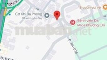 đất mặt tiền dx078, đối diện cổng bệnh viên phương chi , định hoà, tdm