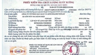 Thông báo mất Phiếu kiểm tra chất lượng xuất xưởng