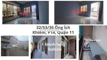 Nguyên tầng 2 siêu rộng full ban công hẻm Ông Ích Khiêm và Bình Thới