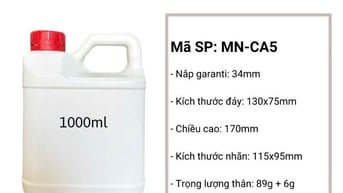 Can nhựa HDPE, Hũ nhựa HDPE, Chai nhựa HDPE