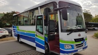 Bán xe 34 chỗ isuzu samco, đăng ký đầu 2018,  bầu  hơi, cửa trước