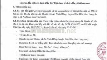 BĐS ấp An Thuận, An Ninh Đông, Đức Hòa, Long An (xã An Ninh, Tây Ninh)