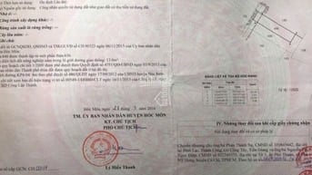 Ngộp ngân hàng nên bán gấp căn nhà ở Thị Trấn Hóc Môn, DT100m2,1ty050