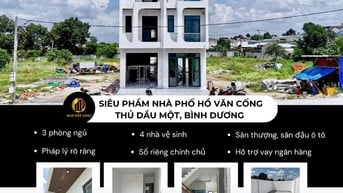 BÁN NHÀ PHỐ HỒ VĂN CỐNG – THỦ DẦU MỘT, BÌNH DƯƠNG – AN NINH 
