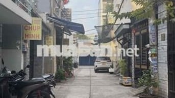 hẻm ôtô ngay chợ,  55m2. nhà  xây kiên cố ,shr , đường thông  ,