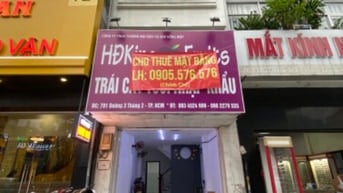 Mặt bằng 50m2, trung tâm đường3/2, chủ nhà tạo mọi điều kiện, sân rộng