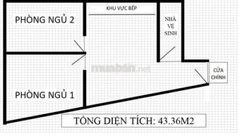 Cần bán CC Lầu 2 SHR 43,36M2-2PN 19 Gò Công P13 Q5(P.Chợ Lớn)-1tỷ450tr