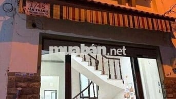 NHÀ ĐẸP HẺM 5M TÂN THÀNH QUẬN TÂN PHÚ, 1 TRỆT 1 LẦU ST, GIÁ 4.5 TỶ