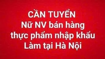  Tuyển nữ nhân viên bán hàng thực phẩm nhập khẩu tại Sunshine-Ciputra