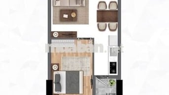 Cho thuê 1pn 1wc Bcons City có 2 ML bếp hút mùi giá 6tr/tháng