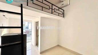 Phòng trọ gác rộng 25m2 ở được nhóm 4 bạn sinh viên kế cầu nguyễn vcu